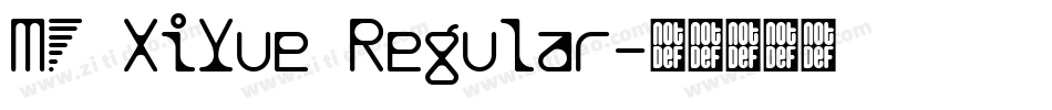 MF XiYue Regular字体转换